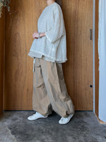 Vlas Blomme / L/C Wave Stripe プルオーバー (L.Beige)