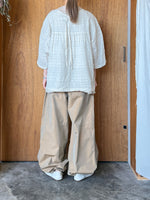 Vlas Blomme / L/C Wave Stripe プルオーバー (L.Beige)