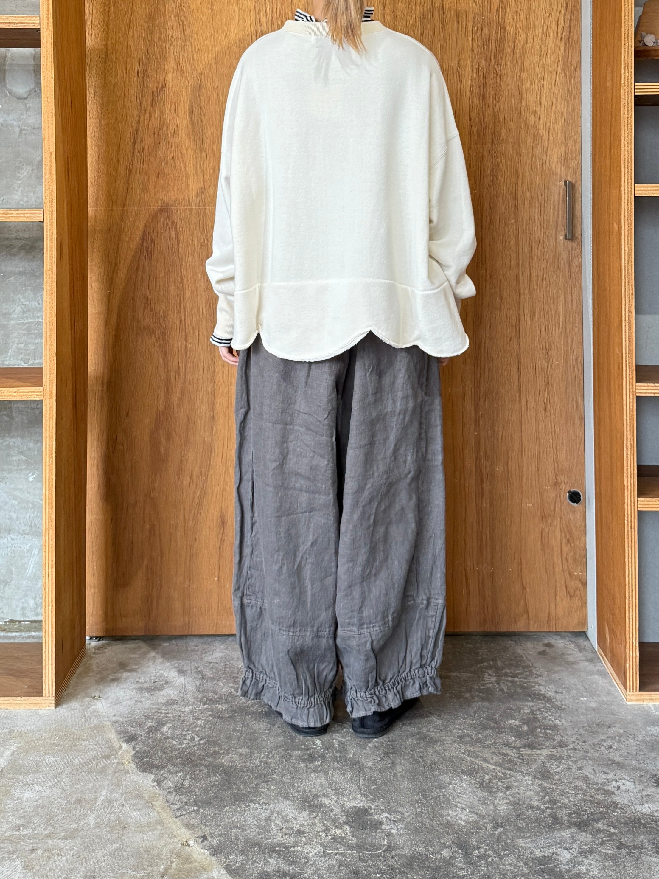 tumugu / ソリトリネン パンツ（SLATE GRAY）