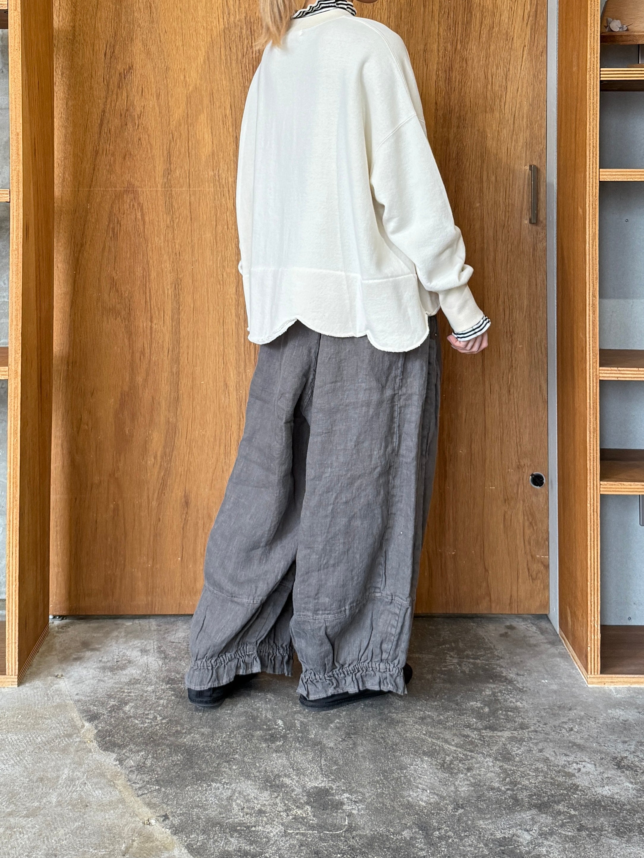 tumugu / ソリトリネン パンツ（SLATE GRAY）