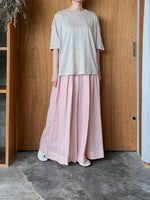Vlas Blomme / Linen Plainstitch シルケット 後ろ切り替え 半袖プルオーバー (Flax)
