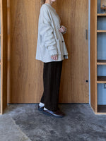 UNIVERSAL TISSU /  綿麻起毛ツイル ギャザースリーブブラウス（キナリ）