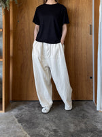 me. / washable skin jersey basic T（night black）