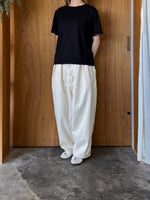 me. / washable skin jersey basic T（night black）
