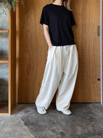 me. / washable skin jersey basic T（night black）