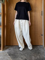me. / washable skin jersey basic T（night black）
