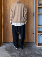 UNIVERSAL TISSU /  フレンチメリノ Vネックカーディガン（モカ）