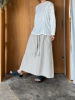 GASA*/  波紋の仕事 Ripple Work　ボックススリーブブラウス (off white)