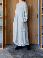 Vlas Blomme / Brushed Linen Cotton ドレス(Natural)