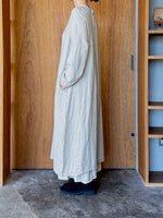 Vlas Blomme / Brushed Linen Cotton ドレス(Natural)
