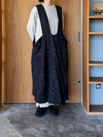 Vlas Blomme / Ombre Check 2Wayラップスカート(Charcoal)