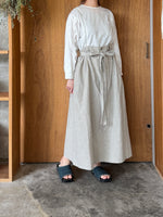GASA*/  波紋の仕事 Ripple Work　ボックススリーブブラウス (off white)