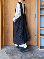 Vlas Blomme / Ombre Check 2Wayラップスカート(Charcoal)