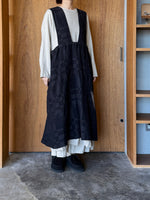 Vlas Blomme / Ombre Check 2Wayラップスカート(Charcoal)