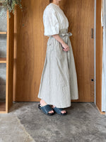 GASA*/  波紋の仕事 Ripple Work　ボックススリーブブラウス (off white)