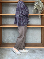 TISSU / トリプルワッシャーリネン イージーカーゴPT（モカ）