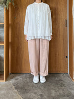 suzuki takayuki / wide-straight pants（smoky apricot pink）