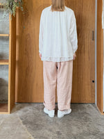 suzuki takayuki / wide-straight pants（smoky apricot pink）