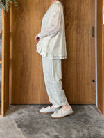 suzuki takayuki / layered blouse（mist white）