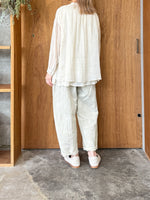 suzuki takayuki / layered blouse（mist white）