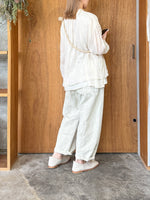 suzuki takayuki / layered blouse（mist white）