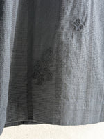 qiri / antique chain embroidery gather  pants (クロ)