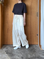 qiri / antique chain embroidery gather  pants (キナリ)
