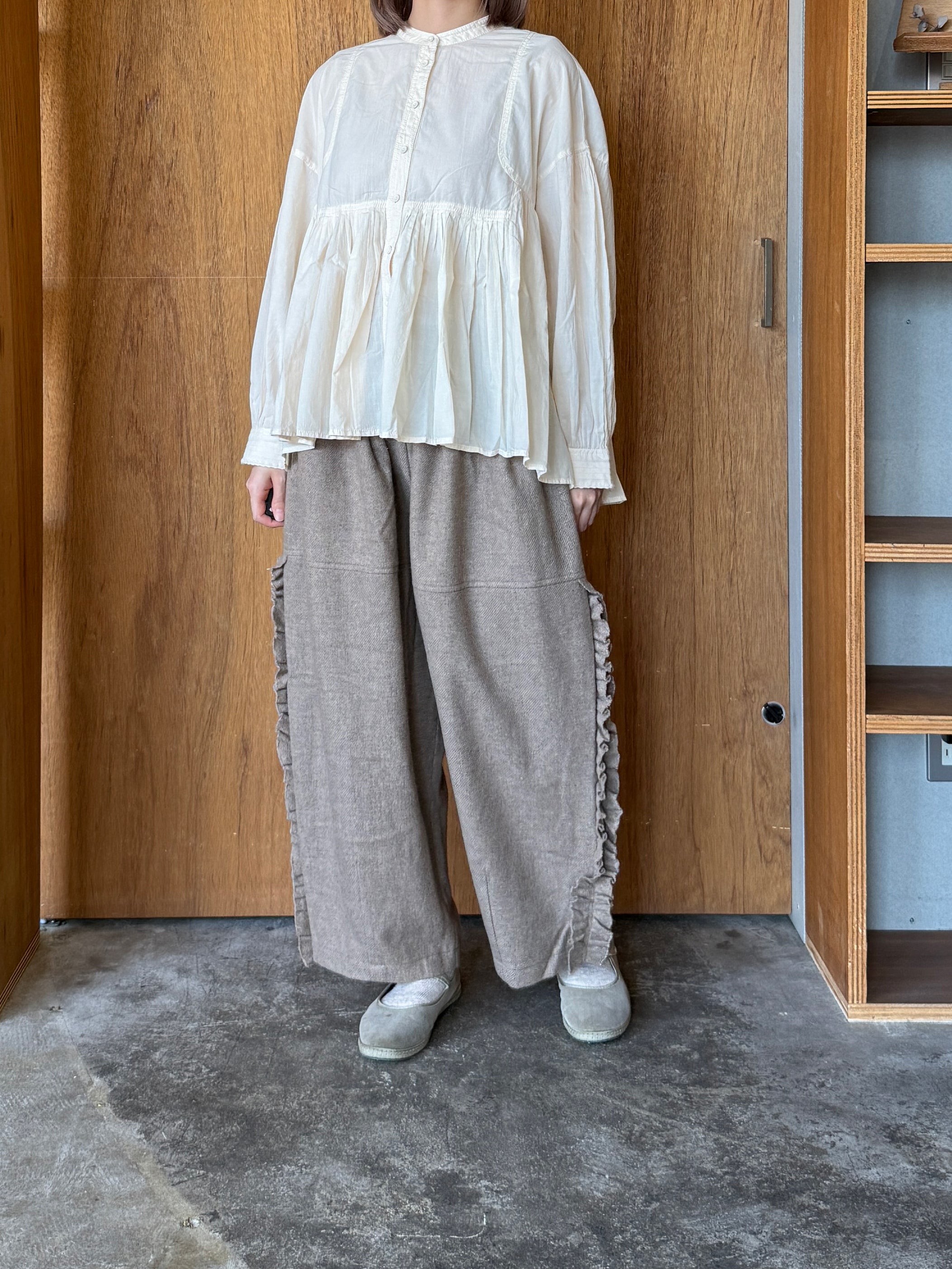 tumugu / ウールメランジ パンツ（MOCHA）