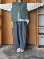 tumugu / ミックスケーブルユニット 2wayベスト（GREEN）