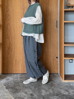 tumugu / ミックスケーブルユニット 2wayベスト（GREEN）