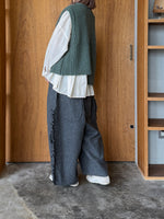 tumugu / ミックスケーブルユニット 2wayベスト（GREEN）