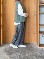 tumugu / ミックスケーブルユニット 2wayベスト（GREEN）