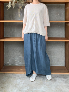 suzuki takayuki / knitted t-shirt（beige）