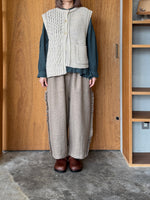 tumugu / ミックスケーブルユニット 2wayベスト（BEIGE）