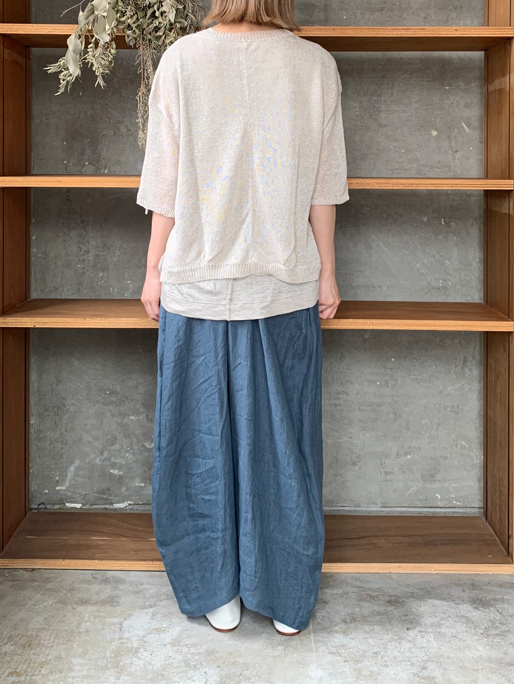 suzuki takayuki / knitted t-shirt（beige）