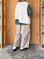 tumugu / ミックスケーブルユニット 2wayベスト（BEIGE）