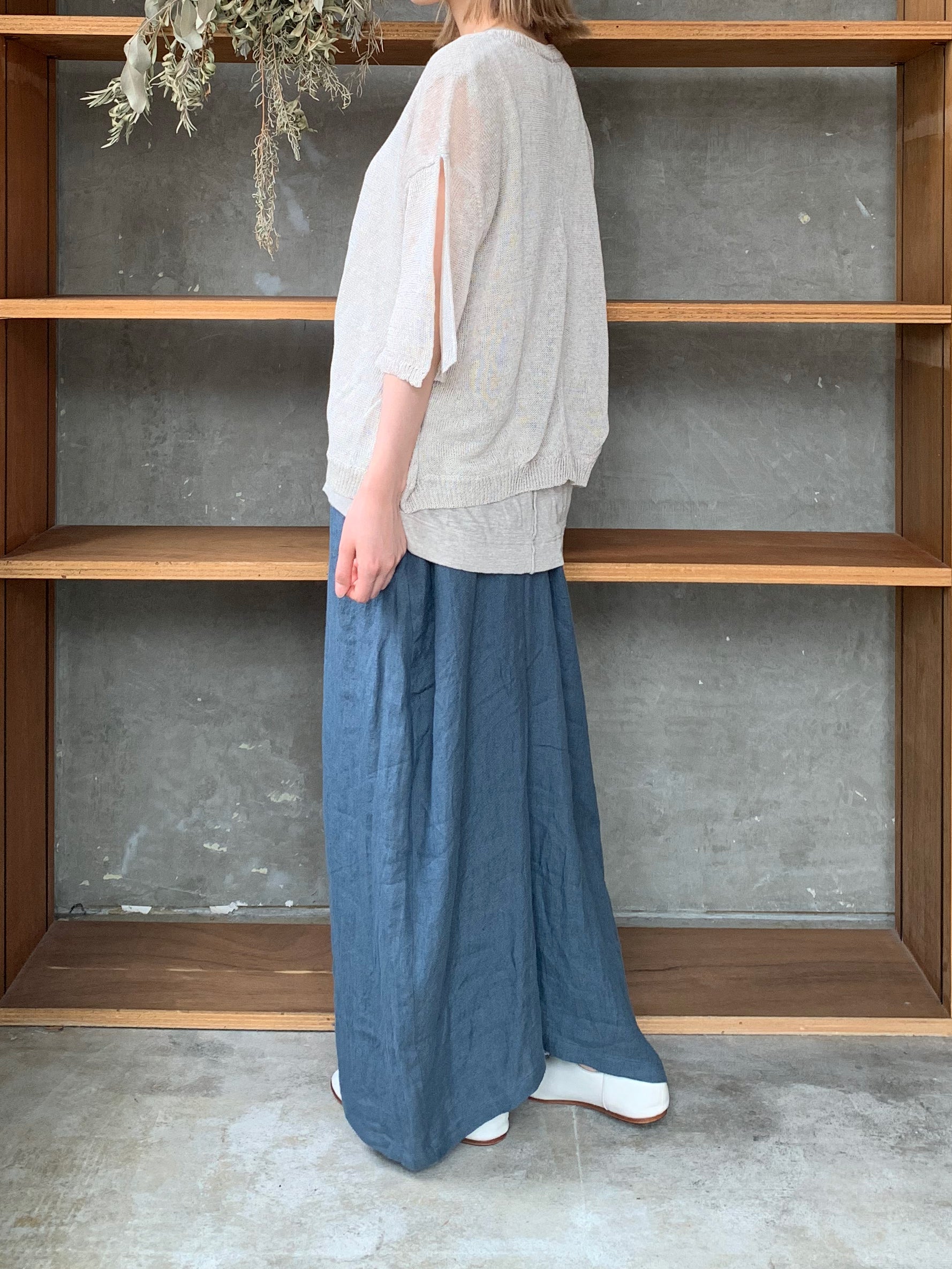 suzuki takayuki / knitted t-shirt（beige）