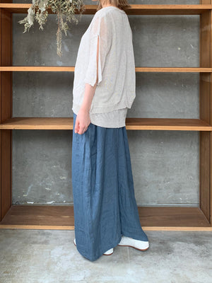 suzuki takayuki / knitted t-shirt（beige）