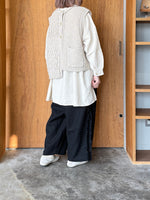 tumugu / ミックスケーブルユニット 2wayベスト（BEIGE）