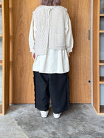 tumugu / ミックスケーブルユニット 2wayベスト（BEIGE）