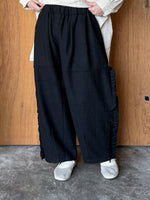 tumugu / ウールメランジ パンツ（BLACK）