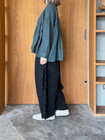 tumugu / ウールメランジ パンツ（BLACK）