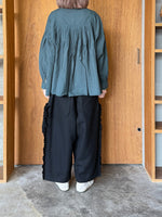 tumugu / ウールメランジ パンツ（BLACK）