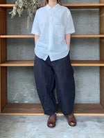 Vlas Blomme / Cotton Ramie Poplin　半袖シャツ(Off White)