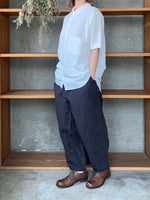 Vlas Blomme / Cotton Ramie Poplin　半袖シャツ(Off White)