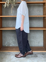 Vlas Blomme / Cotton Ramie Poplin　半袖シャツ(Off White)