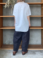 Vlas Blomme / Cotton Ramie Poplin　半袖シャツ(Off White)