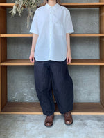 Vlas Blomme / Cotton Ramie Poplin　半袖シャツ(Off White)