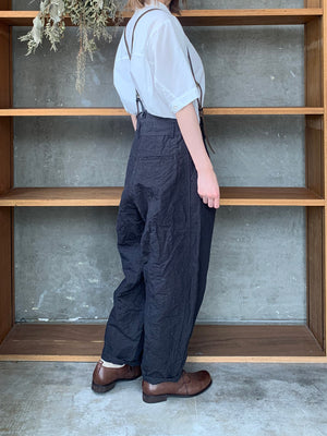 Vlas Blomme / Cotton Ramie Poplin　半袖シャツ(Off White)