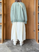 tumugu / コットン裏起毛×ニット プルオーバー（MINT）